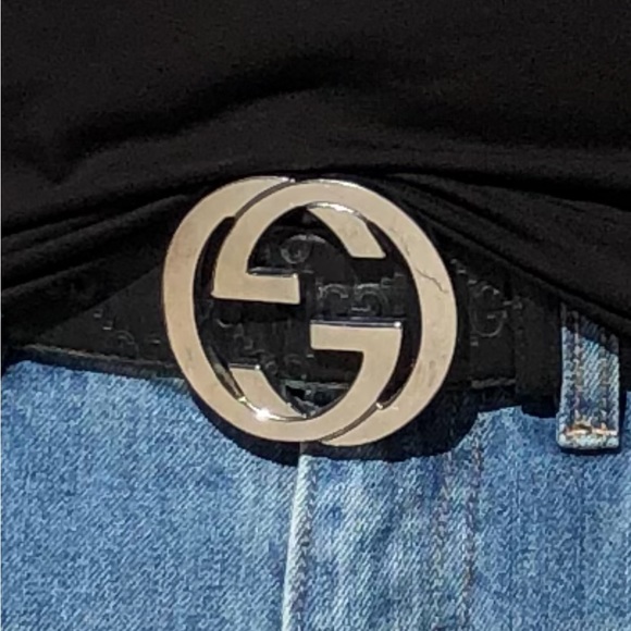 GUCCI - Signature Leather Belt - 80-32 - Picture 3 of 16